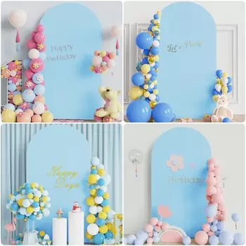 Свадебная арка из спандекса, чехол для арки, круглый верх, чехлы для стоек Chiara для свадебной вечеринки, дня рождения 6FT