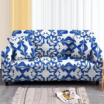 Spandex Plaid Sofa Cover Geometric All-inclusive Stretch Sofa Bed Covers Slipcover Couch Cover Armchair Protector 1/2/3/4 Seat 90x140cm