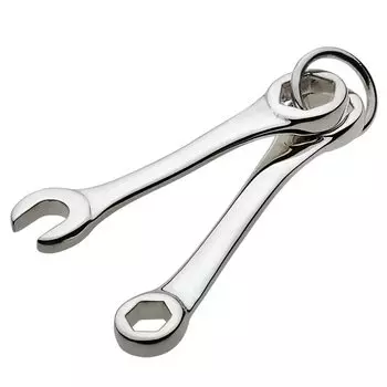 Spanner Wrench Tool Pendant fp0191 [Figmart] [Silver Accessory]