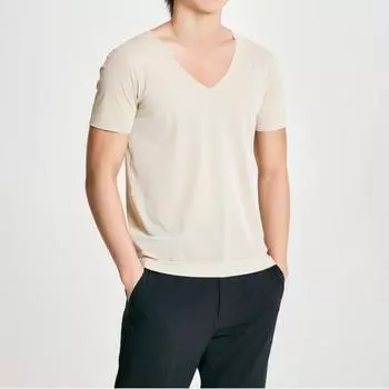 Spao Бесшовный V-образный вырез с коротким рукавом Spmrb25u14 T WHITE/100