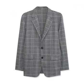 Spao Men S Check JackeT mimjkb321S T BLUE/100