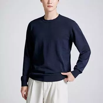 Spao Merino Wool Round Neck SweaTer Spkwb49m01 T Black/95