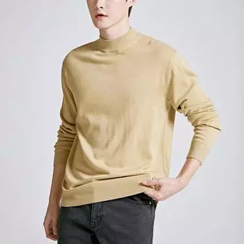 Спао мериносовая шерсть свитер с воротником-стойкой Spkab4Tm04 T Yellow/95