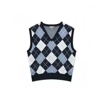Spao Preppy Argyle VesT Spkvb4Tg91 T GRAY/999