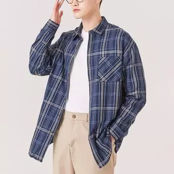 Spao Spao Loose FiT Check Рубашка Spyca12c91 T Beige/95