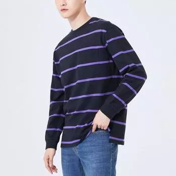 Spao Spao OverfiT STreeT STripe Long Sleeve T shirT Splsa23c99 T Blue/105