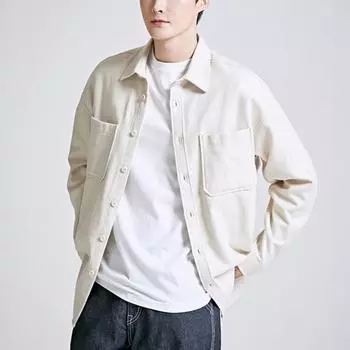 Spao Тяжелая фланелевая однотонная рубашка Spywb4Tc01 T Black/90