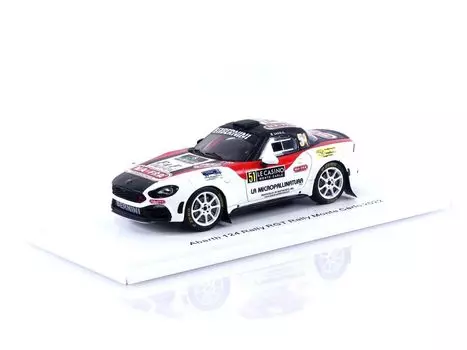 Spark Abarth 124 Rally RGT 2022 Monte Carlo Rally 1/43 #51 A.Sassi/G.Romei