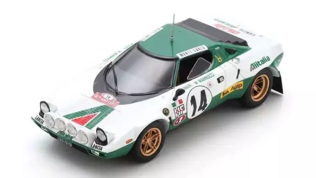 Spark Lancia Stratos HF 1975 Победитель ралли Монте-Карло Маннуччи 1/43 # 14 S. Мунари/М.