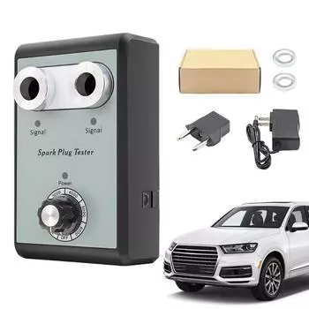 Тестер свечей зажигания Тестер свечей зажигания Безопасный анализатор свечей зажигания Точный компактный тестер искры для семейных автомобилей внедорожников коммерческих автомобилей чёрный