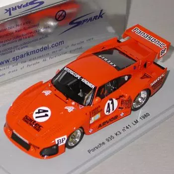 Spark Porsche 935 K2 81 Le Mans Завершенный продукт 1/43 #40 M.De Narvaez/K.Miller/G.St белый