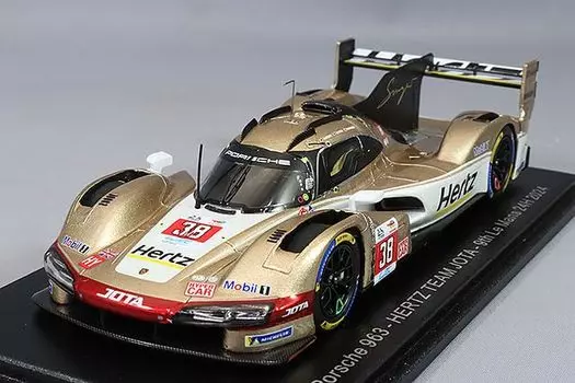Spark Porsche 963 HERTZ Team Jota 2024 Le Mans 24H 9 место Кнопка 1/43 #38 O. Расмуссен/П. Ханссон/Й.