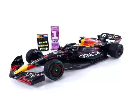 Spark Red Bull F1 RB18 Verstappen Japan GP 2022 Чемпион мира с бортом SPARK RED BULL Mini Car 1/18 #1 синий