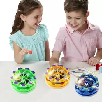 Spark Spinning Top Снятие стресса Портативный светящийся гироскоп Столкновение Sparks Light-up Gyroscope Декомпрессия красный