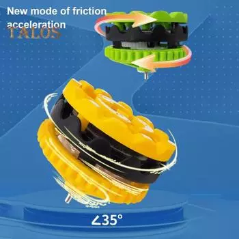 Spark Spinning Top Stress Relief Портативный светящийся гироскоп Collision Sparks Light-up Gyroscope Decompression Spinner Top Toy Игрушка для детей Подростки Взрослые Подарок