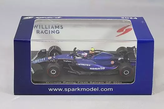 Spark Williams Racing FW46 2024 Sargent 1/64 F1#2 L.