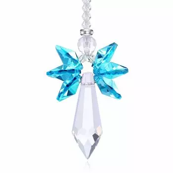 Sparkling K9 Crystal Glass Crystal Car Hanging Rainbow Suncatcher Beautiful Balcony Garden Hanging Ornament A13