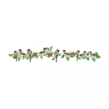 Sparrow Cute Sparrow Mural PVC Birds Branch Stickers Decor Wallpaper Background 1 Set