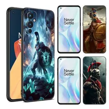 Спартанский черный силиконовый чехол для телефона OnePlus 9 10 11 12 ACE 2V Pro 9RT 10T 10R Nord CE 2 3 Lite N10 N20 N30 5G OnePlus Nord N30 5G