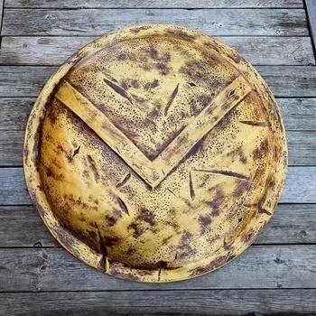 Спартанский натуральная величина, историческая копия, литой алюминиевый костюм для косплея, LARP Shield