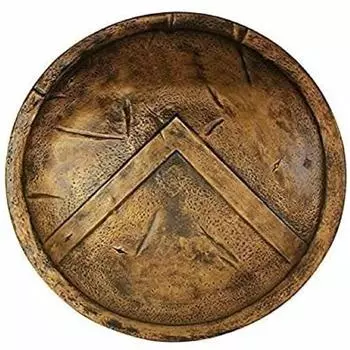 Спартанский щит рыцарский доспех 18 калибра стальной воин щит подарок предмет 300 король Леонидас боевой щит средневековый 18 Inches бронзовый