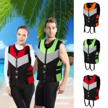 Спасательный костюм Отличная плавучесть Сильная устойчивость к разрывам Низкое водопоглощение Две предохранительные пряжки Водонепроницаемое покрытие Утолщенный спасательный жилет для сплава по плотам 3XL оранжевый