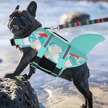 Спасательный жилет для домашних животных, костюм для собак, летняя одежда для плавания «русалка», жилет для собак, водный спорт, серфинг, спасательный жилет для собак XS