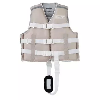 Спасательный жилет HANT L бежевый со спасательным свистком на ремне унисекс для детей с высокой плавучестью 130-150 см HCL-44164 бежевый