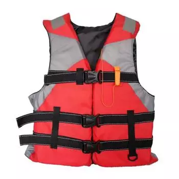 Спасательный жилет с убирающимися ремнями безопасности, светоотражающими пленками, спасательный жилет, плавучесть более 100 Н, безопасная плавучая одежда S красный