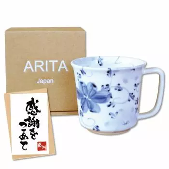 Спасибо, благодарственная открытка, светлая, микроволновая печь Arita, индиго, подарочная коробка, подарок, подарок, выход на пенсию, повышение по службе, перевод, выпускной, вы, включено, кружка,