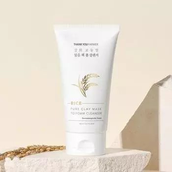 Спасибо Farmer Enhanced Gyodong Rice Clear Pack Foam Cleanser 150 мл, очищающее средство для Кореи