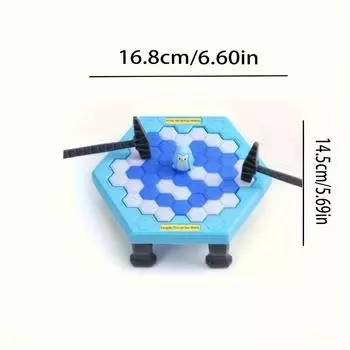 Спасите пингвина, стучащего по льду, ледокол, стучащий и разбирающий стену, настольная игра, новинка, интерактивная игрушка синий