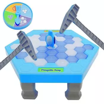 Спасите пингвина в ловушке, ледокол, молоток, семейная забавная настольная игра