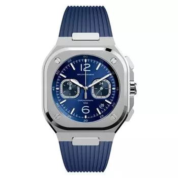 Specht & Sohne, новые поступления, 42 мм, мужские часы, модные многофункциональные кварцевые часы, резиновый ремешок, светящийся сапфир, водонепроницаемые синий