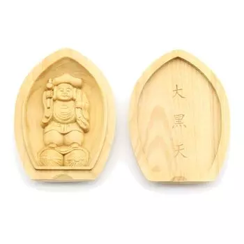 special Buddha statue principal Daikokuten incense Buddha Guardian principal image Treasure width High quality boxwood wood carving 17562 Kurita s