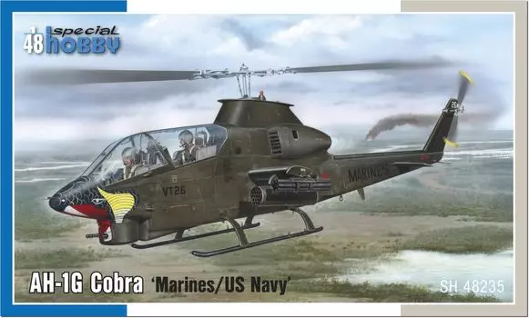 Special Hobby American Bell Cobra Attack Helicopter Marine Пластиковая модель SH48235 1/48 AH-1G Corps/Navy (Вертолет)