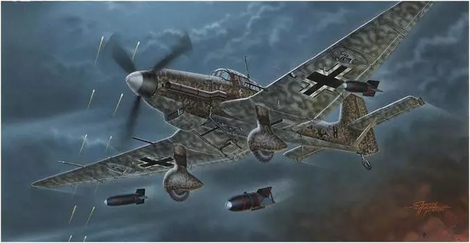 Special Hobby Luftwaffe Junkers Night Bomber Пластиковая модель SH72458 Литье Цвет 1/72 Ju87D-5/N