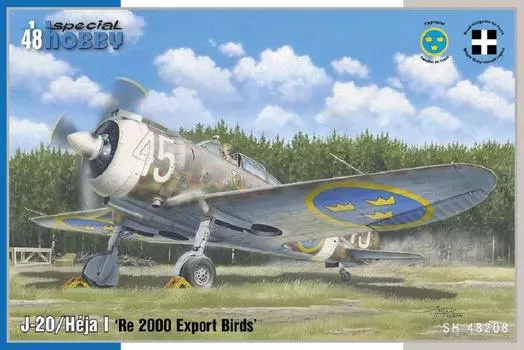 Special Hobby Swedish Air Force 1 Reggiane Re2000 Falco Export Type Plastic Model SH48208 1/48 J-20/Heja