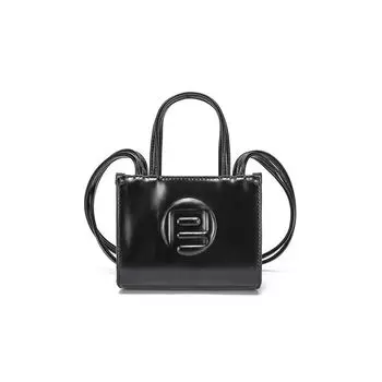 Special-Interest Design High-End Women s Bag Minimalist Solid Color Tote Good-looking Messenger Bag French Style All-Match Small Square Bag Black