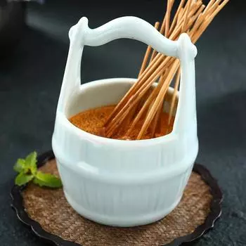 Специальная банка для креветок, мясного обеда Посуда специального ресторана тушеное мясо с овощами Посуда для барбекю Сваренная в Канто японская миска для кебаба