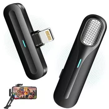 Специальная цена Прозрачный беспроводной ALITOR, совместимый с выделенным разъемом, без приложения, внешний стереофонический мини-клип, ультразвук, без задержки звука [Super / Stock] Микрофон,