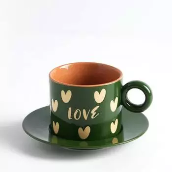 Специальная креативная кофейная чашка «Любовь», кружка, чашка для воды, кофейная чашка, чашка для молока, чашка для завтрака, послеобеденный чай, подарок для пары красный