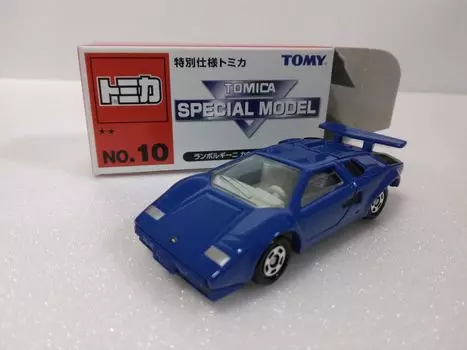 Специальная модель Tomica Lamborghini Minicar №10 Countach, синий, литье под давлением