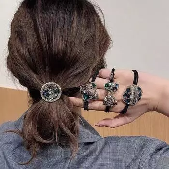 Специальная мягкая эластичная резинка для волос с прозрачной текстурой и сильной фиксацией 3