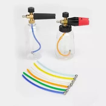 Специальная пена для мойки автомобилей Радуга из нержавеющей стали Гравитационный шарик Пипетка DIY Прозрачный силиконовый пенный шланг Аксессуары