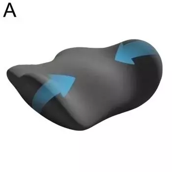 Специальная подушка для поясничной поддержки Подушка для сна для поясницы Эргономичная Мягкая Удобная Пена с памятью Кровать Поясничный Выступ Поддержка спины чёрный