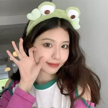 Специальная повязка для волос с рисунком для мытья лица, женская сетчатая красная маска для лица, повязка для волос, компрессионный макияж для волос, милый плюшевый головной убор Strawberry Bear