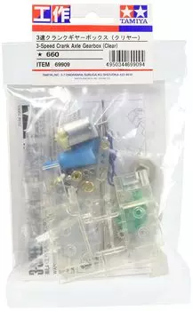 Специальная распродажа Tamiya Fun Crafts, 3-скоростная коробка передач, прозрачная 69909
