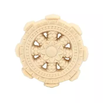 специальная статуя Будды колесо Дхармы резное дерево кипарис буддийский алтарь принадлежности 28046 Курита [инструмент Дхармы] (диаметр 5см) двусторонний