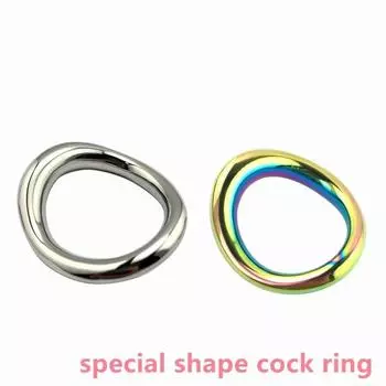 Специальное изогнутое тяжелое кольцо для пениса из нержавеющей стали, шариковый носилок, замок мошонки, задержка секса A
